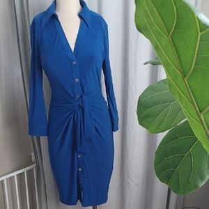 Cache Royal Blue Long Sleeve Dress